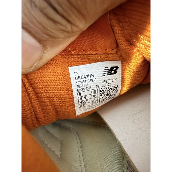 New Balance RC42 Suede Shoes Sneakers Granite Grey Gum Men's Size 9 NWOB T - Picture 6 of 8